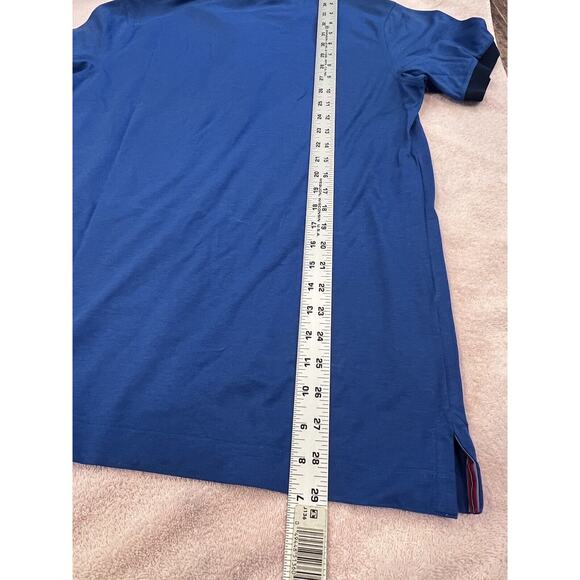 Paul Shark Yachting Polo Shirt Mens Size L Short Sleeve Royal Blue Patch Logo - Picture 12 of 12